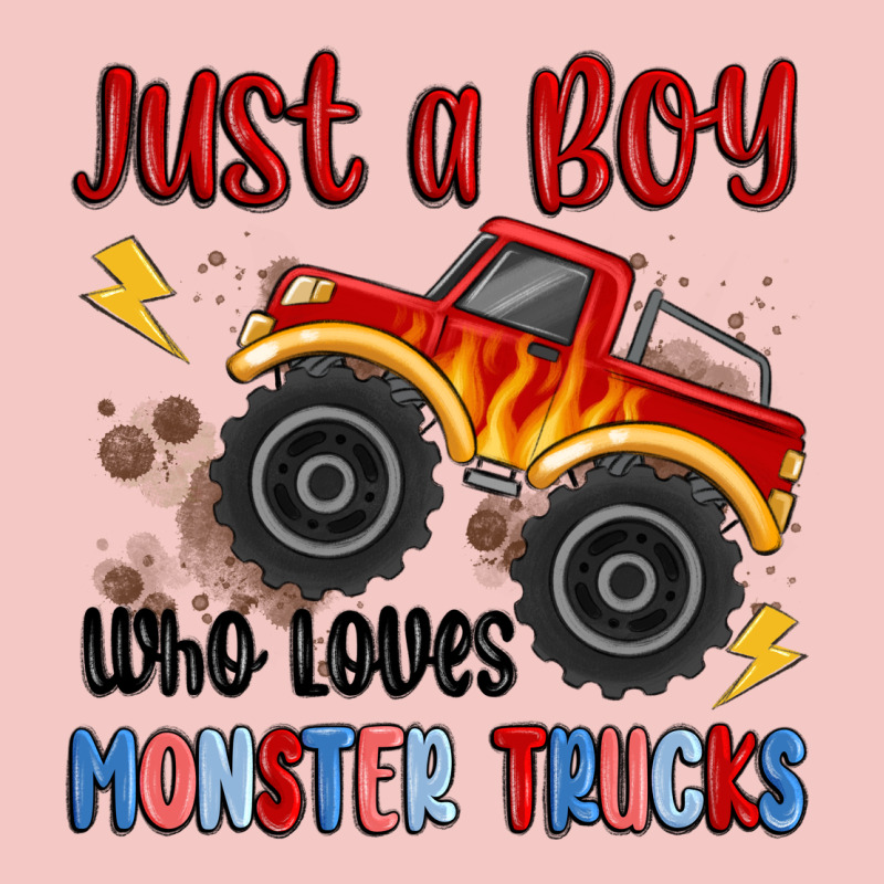 Just A Boy Who Loves Monster Trucks Urban Heavy Tee by MaliasSmallBusiness | Teevron
