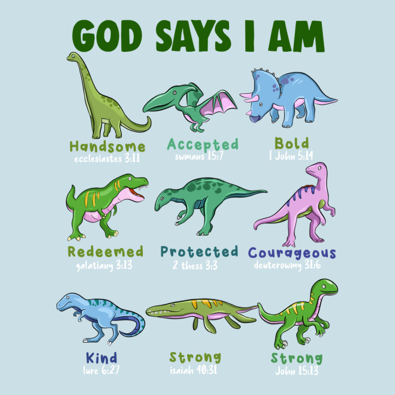 God Says I Am Dinosaurs Ladies Tee by JahusDesignShop | Teevron