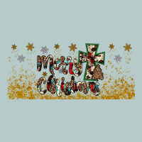 Merry Christmas Cross Heavy Core Tee | Teevron