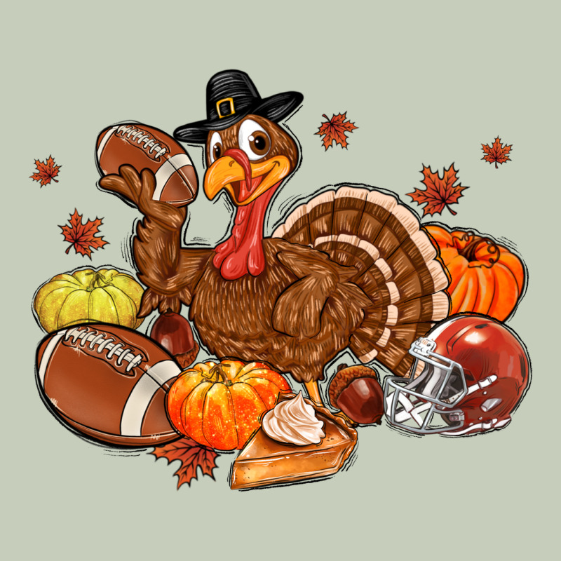 Football Turkey Thanksgiving Long Sleeve Tee by MaliasSmallBusiness | Teevron