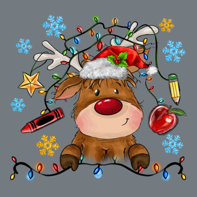 Christmas Deer School Heavyweight Sweatshirt by MaliasSmallBusiness | Teevron