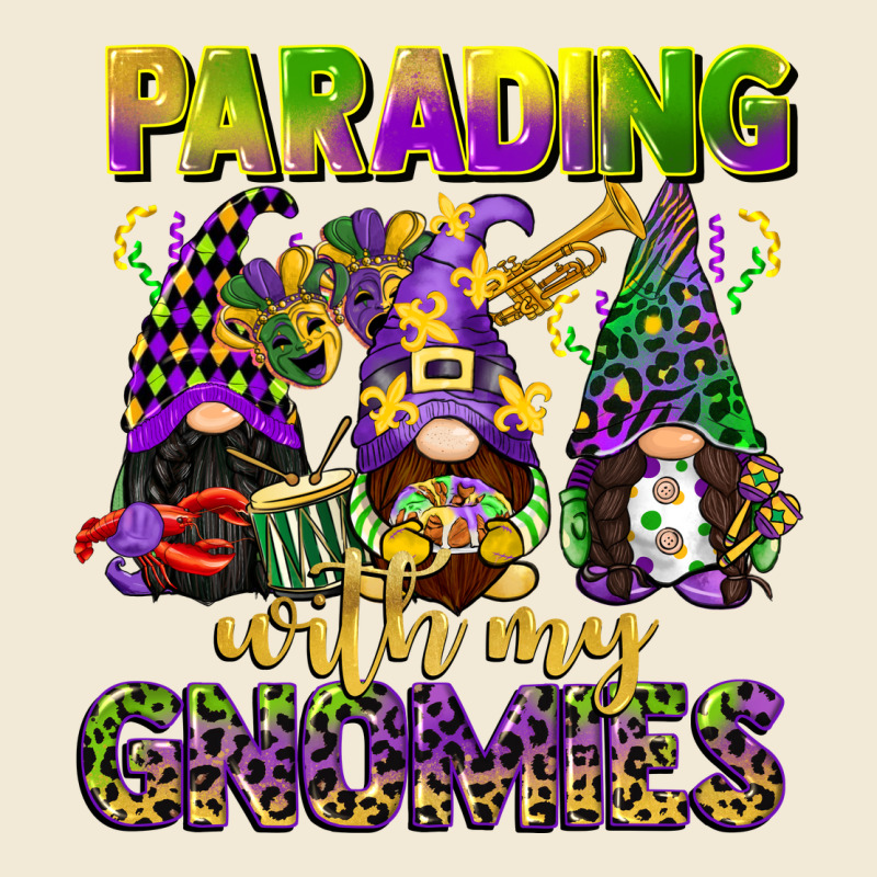 Parading With My Gnomies Mardi Gras Premium Hoodie by CowGirlArtShop | Teevron