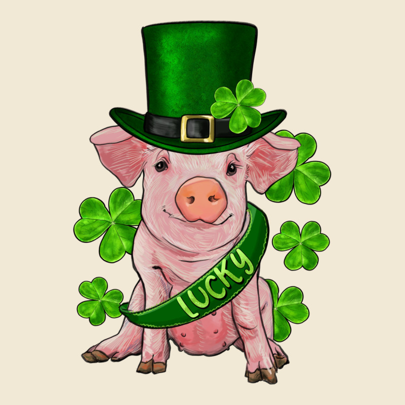 St. Patrick's Day Lucky Baby Pig Ladies Tee by RanaPortraitStore | Teevron