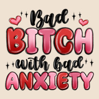 Bad Bitch With Bad Anxiety Urban Heavy Tee | Teevron