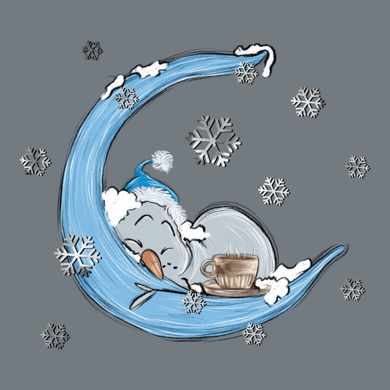 Snowman And Moon Heavyweight Sweatshirt by MaliasSmallBusiness | Teevron