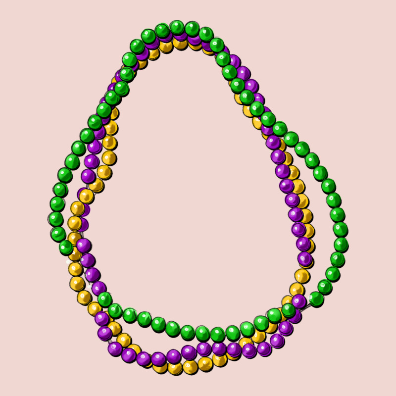 Mardi Gras Beads Premium Sweatshirt by CowGirlArtShop | Teevron