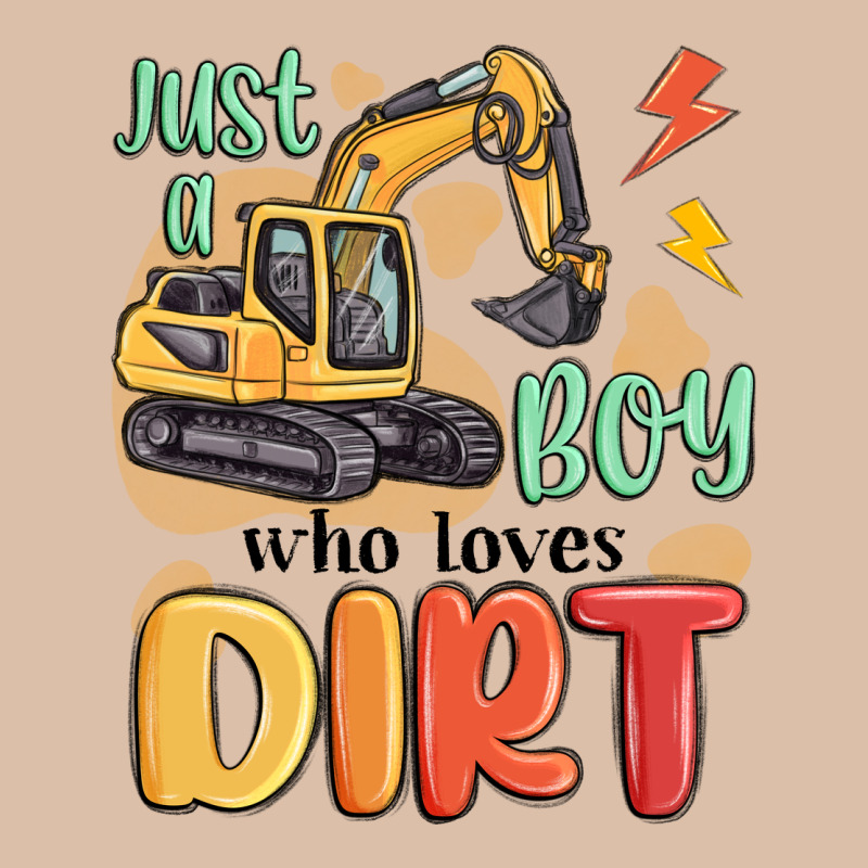 Just A Boy Who Loves Dirt Urban Heavy Tee by MaliasSmallBusiness | Teevron