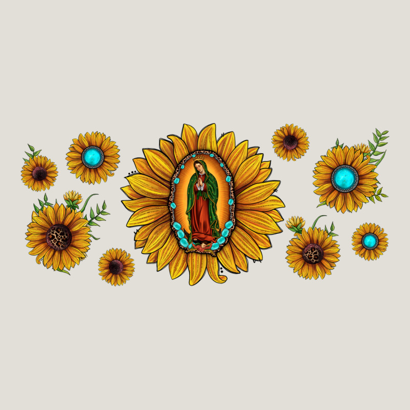 Sunflower Lady Of Guadalupe Heavy Core Tee by JahusDesignShop | Teevron