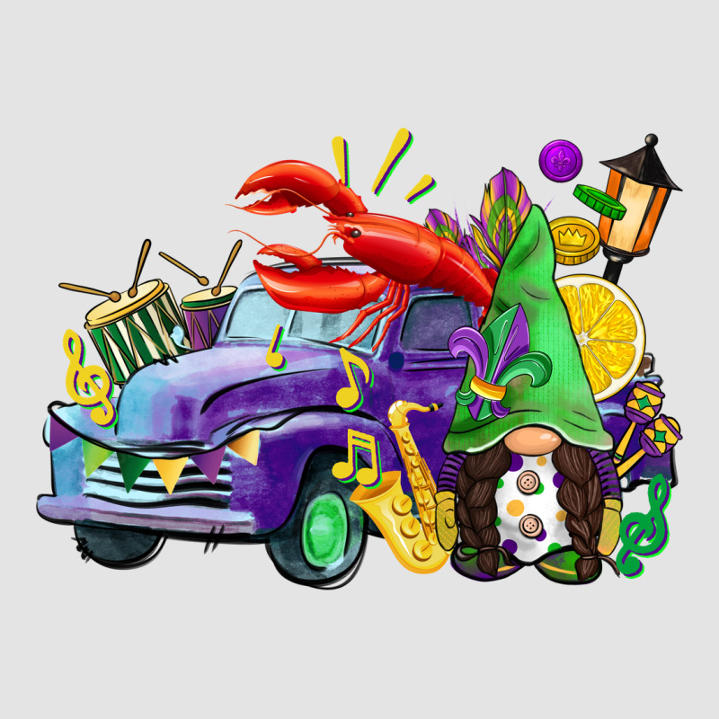 Mardi Gras Gnome On The Truck Premium Sweatshirt by CowGirlArtShop | Teevron
