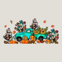 Fall Cactus Pumpkin Truck Heavy Core Tee | Teevron