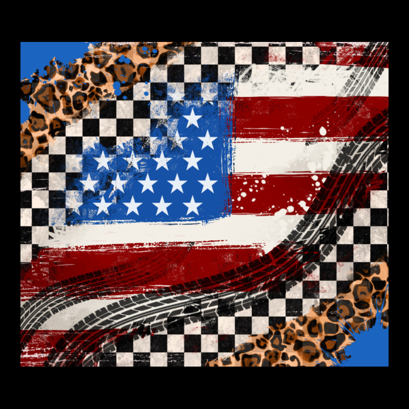American Flag And Racee Flag Heavy Core Tee by AdoDesignShop | Teevron