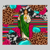 San Judas Leopard Cowhide Tumbler Premium Tee | Teevron