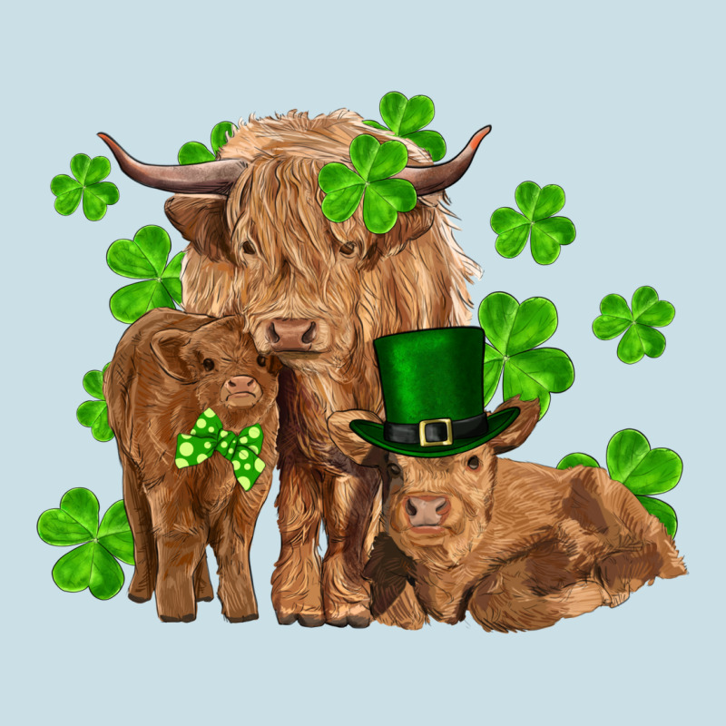 St Patrick's Day Cow Family Ladies Tee by RanaPortraitStore | Teevron