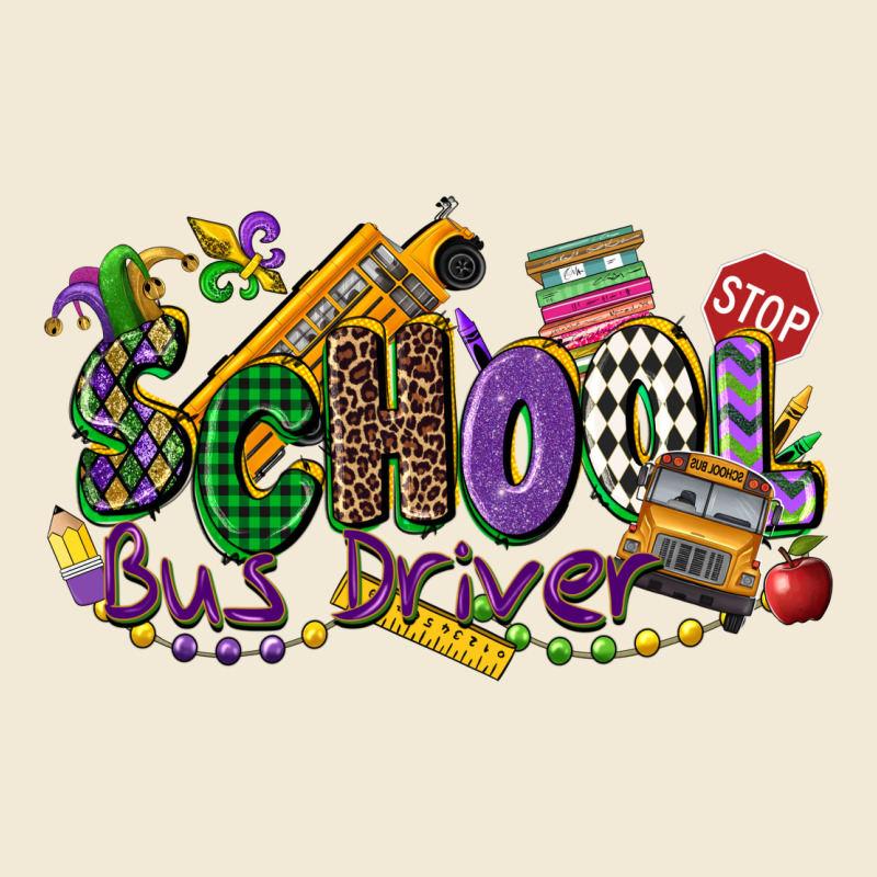 School Bus Driver Mardi Gras Premium Hoodie by CowGirlArtShop | Teevron