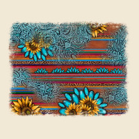 Sunflower Gemstone Serape Background Premium Tee | Teevron