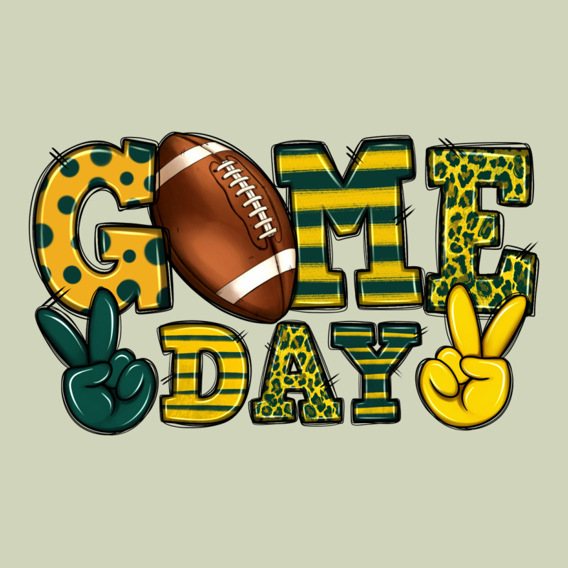 Game Day Yellow And Green Team Color Heavyweight Hoodie by HowdyJamesFarm | Teevron