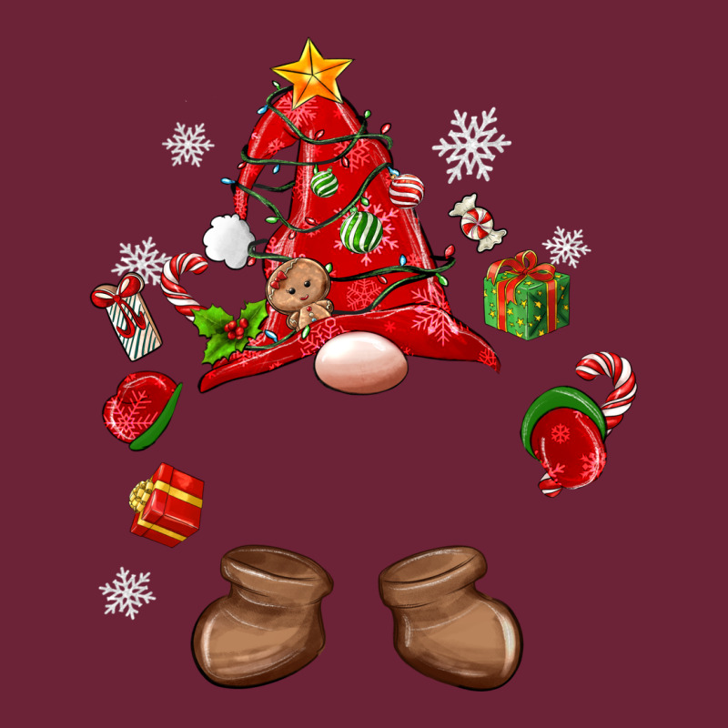 Custom Christmas Gnome Long Sleeve Tee by MaliasSmallBusiness | Teevron