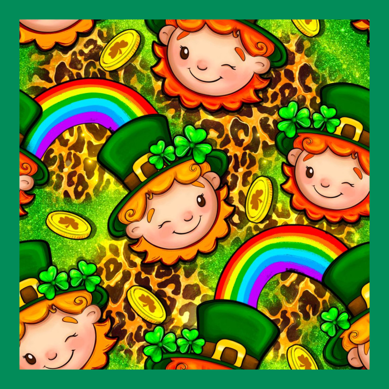 St. Patrick's Dwarf Seamless Pattern Digital Paper Urban Hoodie by BundleAndBundleShop | Teevron