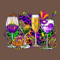 Mardi Gras Wine Glasses Cowgirl Premium Sweatshirt | Teevron
