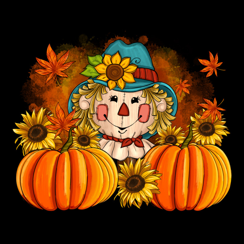 Fall Scarecrow With Pumpkins Premium Tee by Artiststas | Teevron