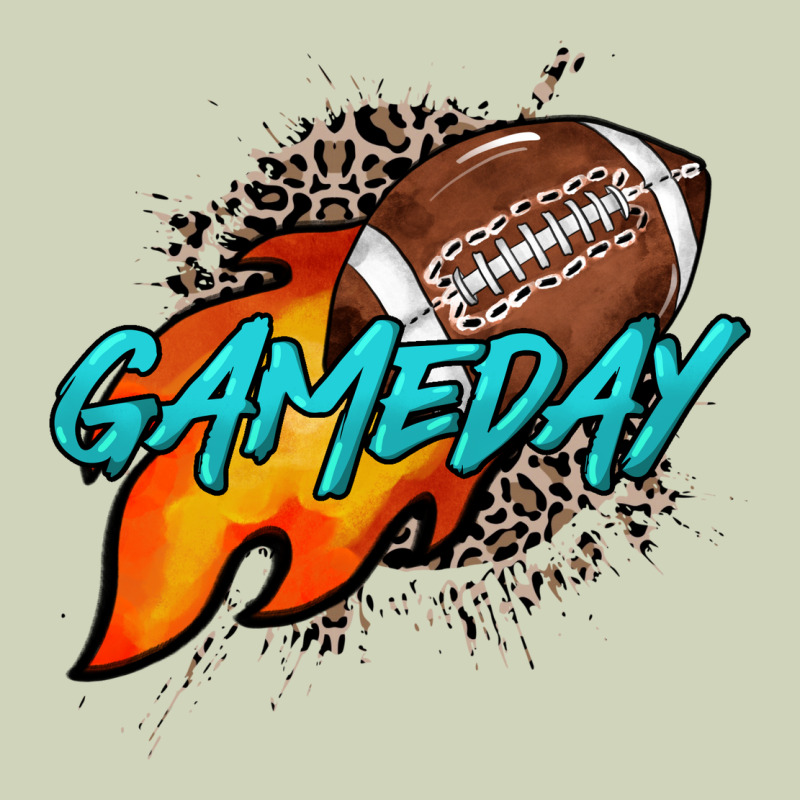 Game Day Leopard Fire And Ball Heavyweight Hoodie by HowdyJamesFarm | Teevron