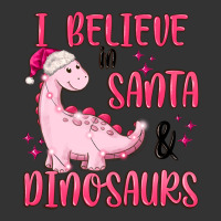 i believe in santa & dinosaurs pink | Teevron