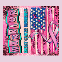 Warrior Breast Cancer And American Flag Ladies Tee | Teevron