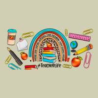 Teacher Life Rainbow Frosted Heavy Core Tee | Teevron