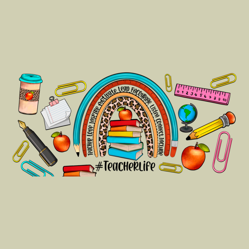 Teacher Life Rainbow Frosted Heavy Core Tee by JahusDesignShop | Teevron