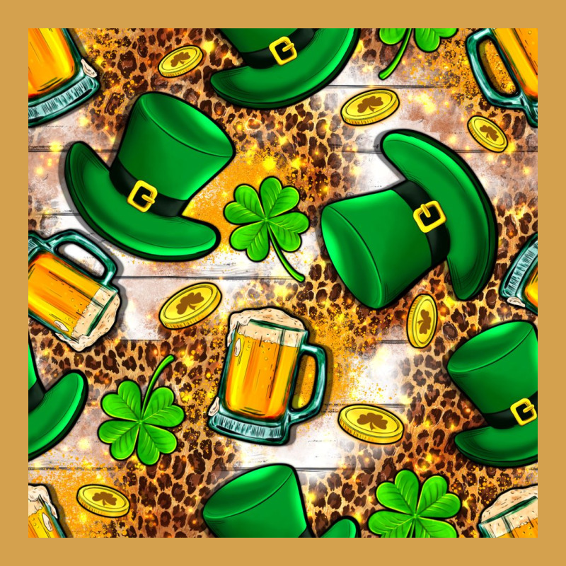 St. Patricks Day Hat Digital Paper Urban Hoodie by BundleAndBundleShop | Teevron