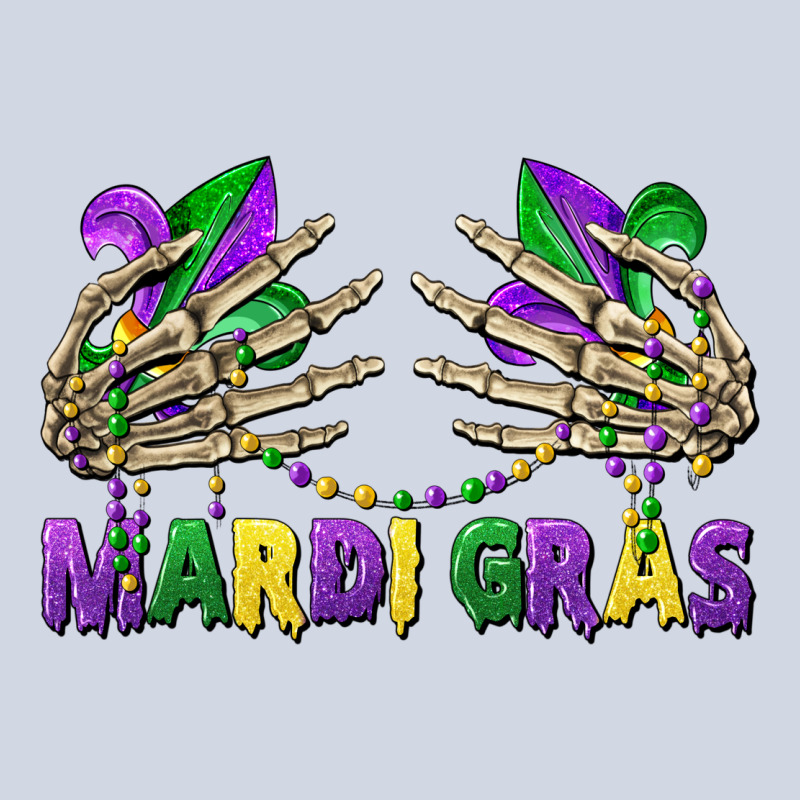 Mardi Gras Skeleton Hands Premium Sweatshirt by CowGirlArtShop | Teevron