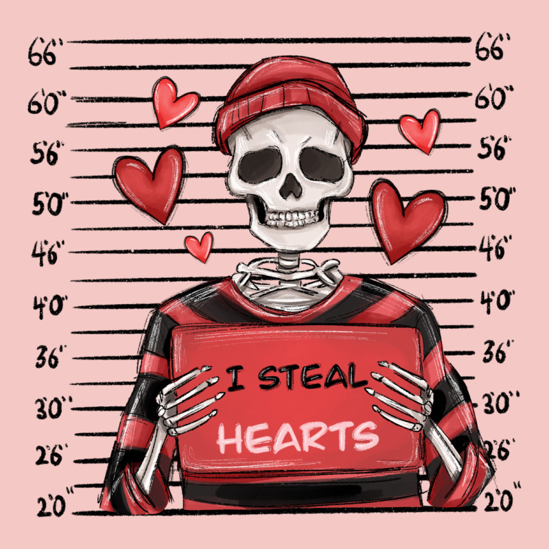 I Steal Hearts Skeleton Valentine's Day Urban Heavy Tee by MaliasSmallBusiness | Teevron