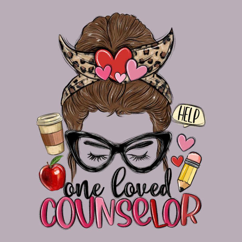 Messy Bun One Loved Counselor Vintage Tee by MaliasSmallBusiness | Teevron