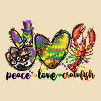 Peace Love Crawfish Mardi Gras Premium Hoodie | Teevron