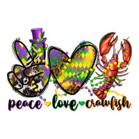 peace love crawfish mardi gras | Teevron
