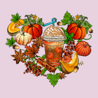 Fall Pumpkin Heart Ladies Tee | Teevron