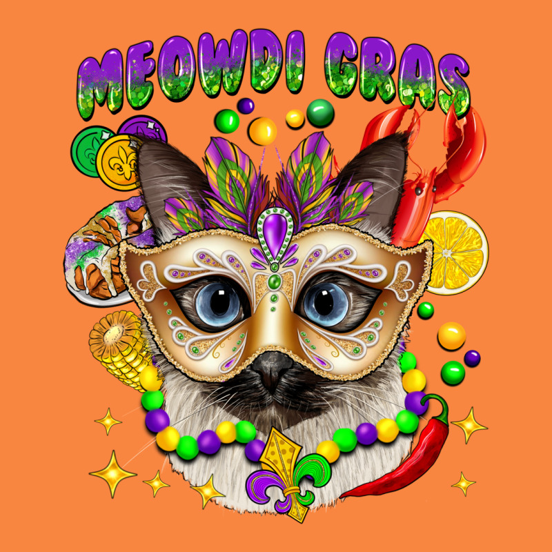 Meowdi Gras Mardi Gras Cat Premium Sweatshirt by CowGirlArtShop | Teevron