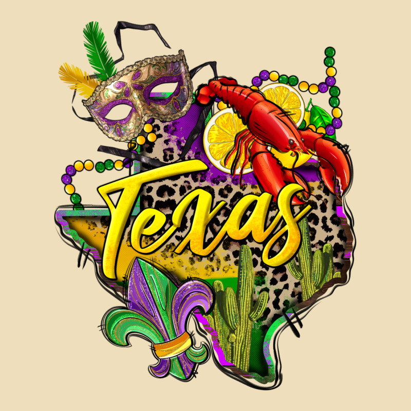 Texas Map Mardi Gras Premium Hoodie by CowGirlArtShop | Teevron
