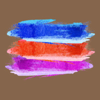 Blue Orange Purple Colored Triple Brush Strokes Premium Tee | Teevron