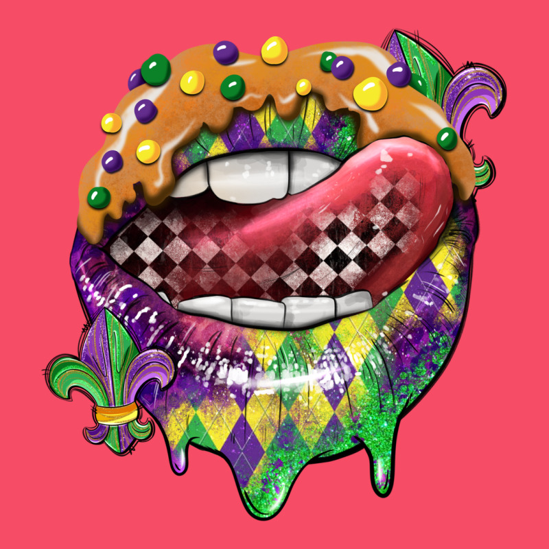 Mardi Gras Lips Premium Sweatshirt by CowGirlArtShop | Teevron