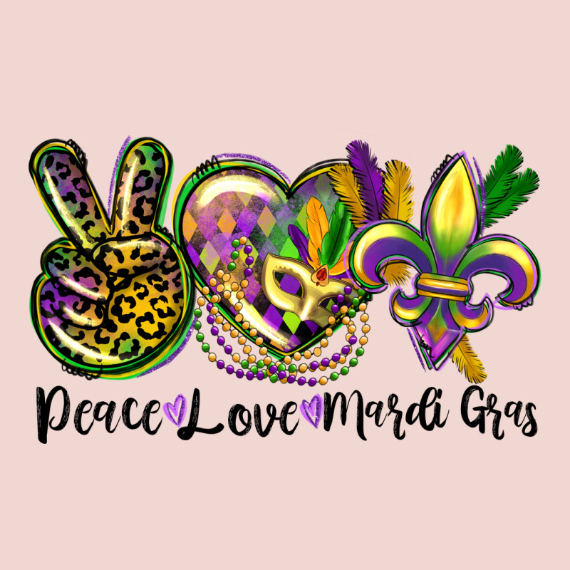 Peace Love Mardi Gras Premium Sweatshirt by CowGirlArtShop | Teevron
