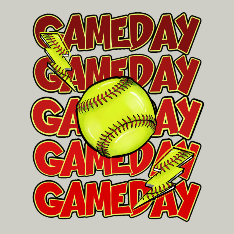 Game Day Softball Lightning Bolt Heavyweight Hoodie by HowdyJamesFarm | Teevron