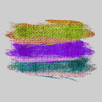 Green Purple Cyan Colored Triple Brush Strokes Premium Tee | Teevron