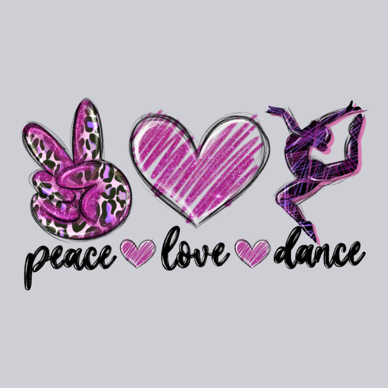 Peace Love Dance Classic Tee by MaliasSmallBusiness | Teevron