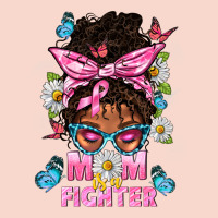 Mom Is A Fighter And Afro Messy Bun Mom Urban Hoodie | Teevron