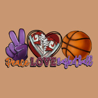 Peace Love Basketball Heavyweight Hoodie | Teevron