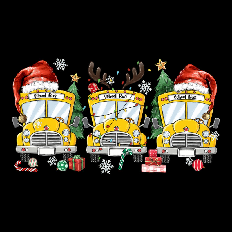 Christmas School Bus Long Sleeve Tee by MaliasSmallBusiness | Teevron