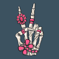 Pink Gemstone Peace Skeleton Hand Urban Heavy Tee | Teevron
