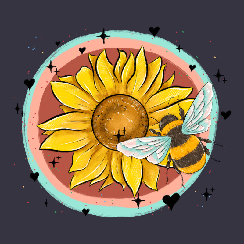 Bee And Sunflower Vintage Hoodie by MaliasSmallBusiness | Teevron