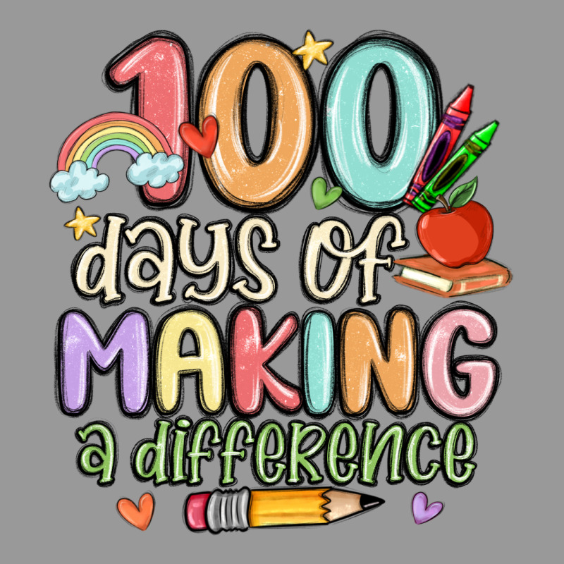 100 Days Of Making A Difference Vintage Hoodie by MaliasSmallBusiness | Teevron